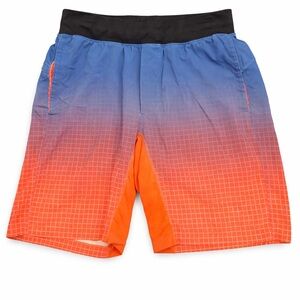 lululemon athletica Blue and Orange Athletic Shorts